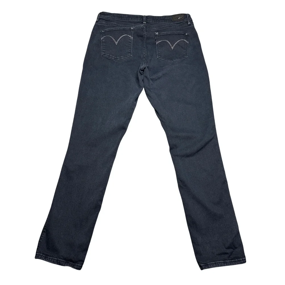 Levi's Demi Curve Classic Rise Skinny Jeans Black Wash Denim Size‎ 33